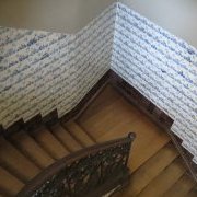 L'escalier bois et faïence
